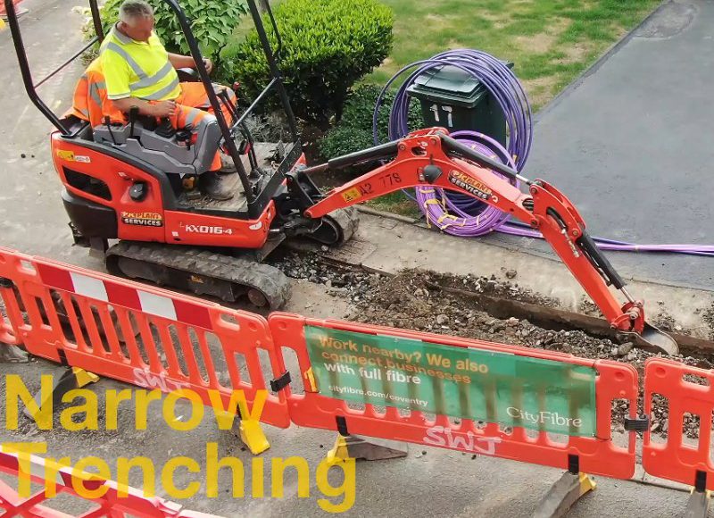 cityfibre narrow trenching ftth dig